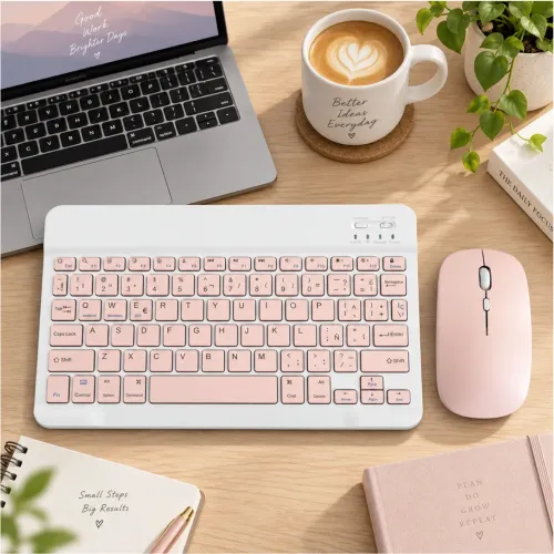 GENERICO Teclado Inalámbrico Bluetooth Con Mouse