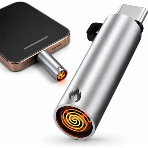 GENERICO Mini Encendedor Eléctrico Usb-C 6w Portátil De Aluminio Sx-168