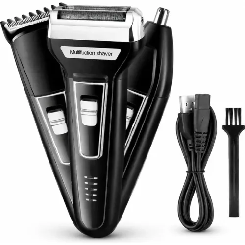 GENERICO Máquina Afeitadora Rasuradora Eléctrica 3 En 1 Recargable Kemei 6559