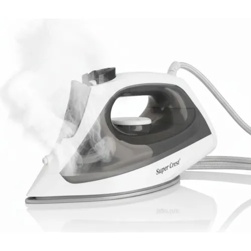 GENERICO Plancha A Vapor Eléctrica Con Base Antiadherente Super Crest 2000w