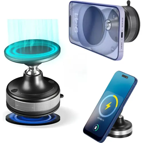 GENERICO Soporte Magnético Para Celular T29 Holder Imantado Plegable Succión Al Vacío