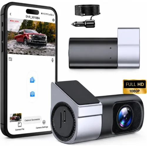 GENERICO Cámara Dashcam Wifi U101 Full Hd Para Auto Con App Sensor G Grabación En Bucle