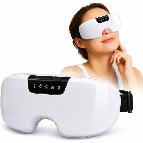 GENERICO Masajeador De Ojos Eléctrico Inteligente Recargable Con Calor Terapéutico Y Vibración