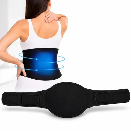 GENERICO Faja Térmica Compresa Frio Y Calor Para Espalda Y Cintura Ajustable Cinturón Terapéutico