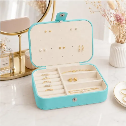 GENERICO Joyero Organizador De Joyas Portátil Para Anillos Pulseras Y Accesorios