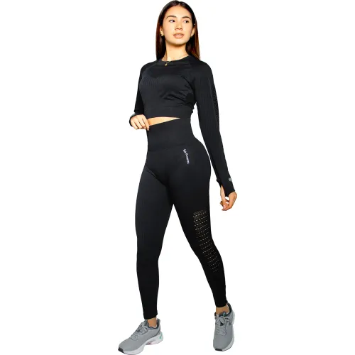 WALKING Conjunto Deportivo Activewear Negro Walking Yjt8003d
