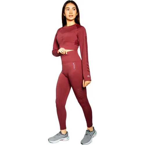 WALKING Conjunto Deportivo Activewear Guindo Walking Yjt8003d
