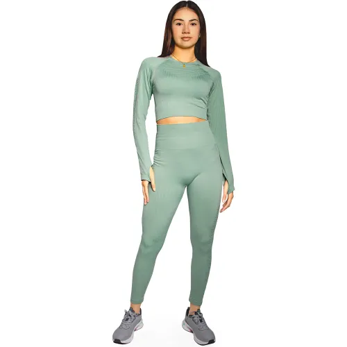 WALKING Conjunto Deportivo Activewear Verde Claro Walking Yjt8003d