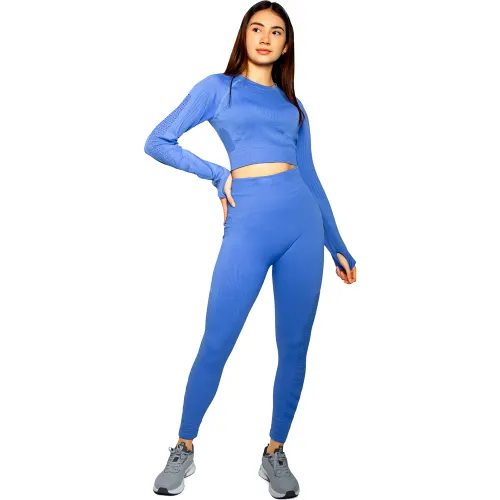 WALKING Conjunto Deportivo Activewear Celeste Walking Yjt8003d