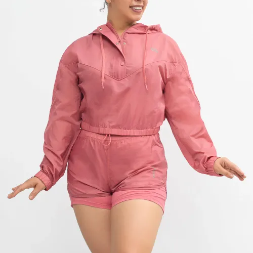 WALKING Casaca Y Short Deportivo Mujer Rosado Walking Mfs24321
