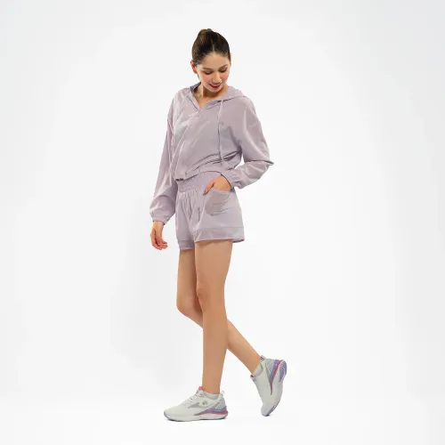 WALKING Casaca Y Short Deportivo Mujer Lila Walking Mfs24281
