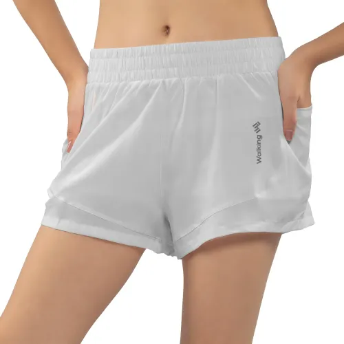 WALKING Short Deportivo Mujer Gris Azul Walking Mfs24231
