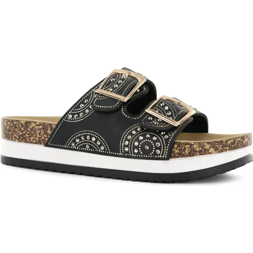 Impuls Sandalias Cuña Mujer Yoko27 Negro