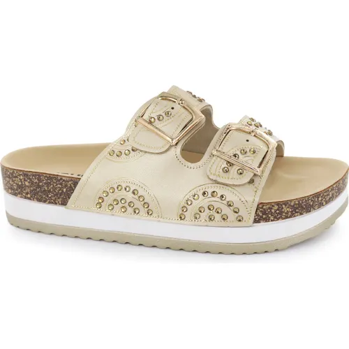 Impuls Sandalias Cuña Mujer Yoko27 Oro