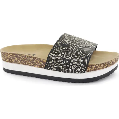 Impuls Sandalias Cuña Mujer Yoko29 Negro
