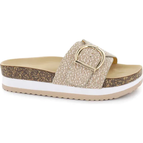 Impuls Sandalias Cuña Mujer Yoko30 Oro