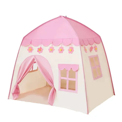 PENTHA Castillo Armable Para Niños, Carpa Armable Para Niños Rosa