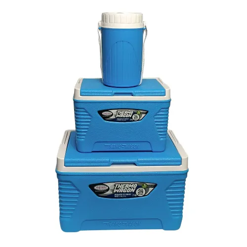 PENTHA Cooler Hielera 14 Y 5litros Más Termo 1500ml - 3 Piezas Azul