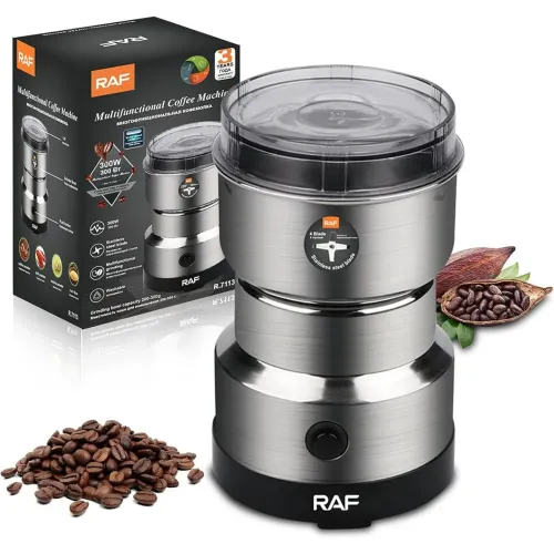 RAF Molinillo Eléctrico Para Café Y Especias De Acero Inoxidable 300w