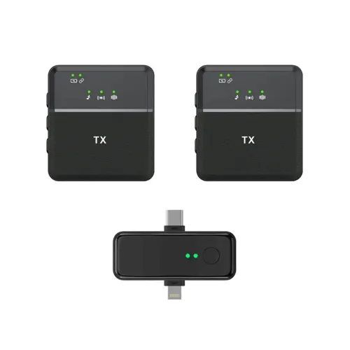 PENTHA Micrófono Inalámbrico Solapero Sx31 3en1 – Tipo C, Lightning Y 3.5 Mm