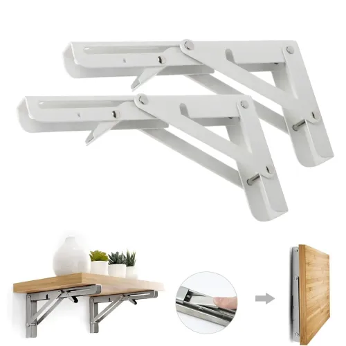 PENTHA Repisa, Soporte, Ángulo Plegable Push 20cm Pack X2