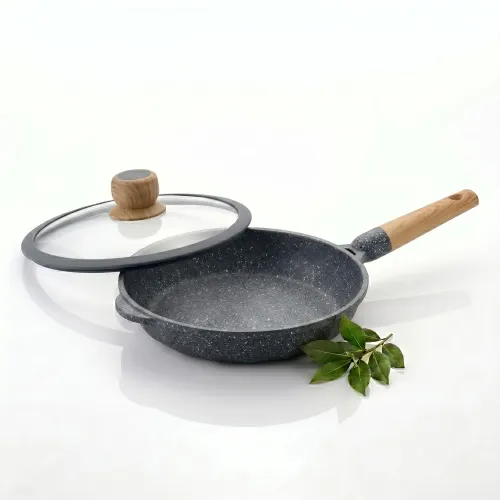 ALEMANGRUNF Sartén Alemangrunf Con Revestimiento En Mármol 24cm - Gris