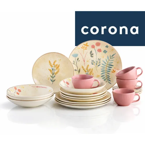CORONA Vajilla Corona Arabella 4 Puestos 20 Piezas
