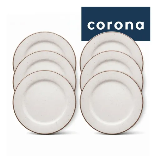 CORONA Plato Corona Tendido 31.6cm Artisan Beige - 12 Piezas