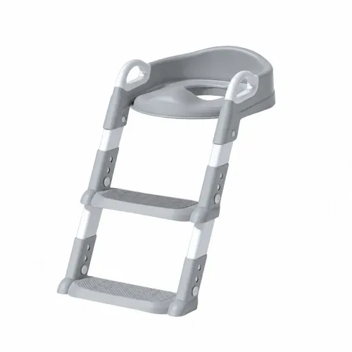PENTHA Adaptador De Baño Y Escalera Portátil Para Niños Gris