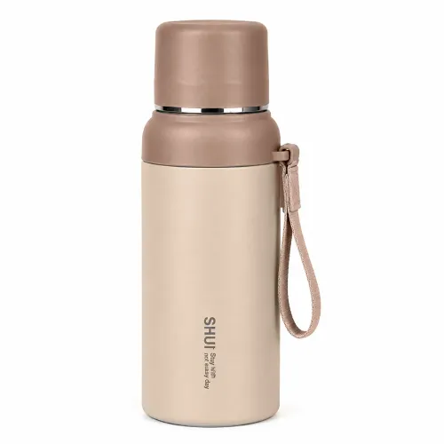 PENTHA Termo De Acero Inoxidable 600ml Para Bebidas Calientes Y Frías Beige