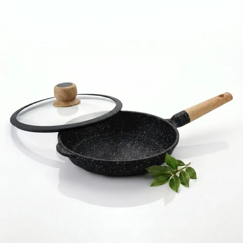 ALEMANGRUNF Sartén Alemangrunf Con Revestimiento En Mármol 24cm - Negro