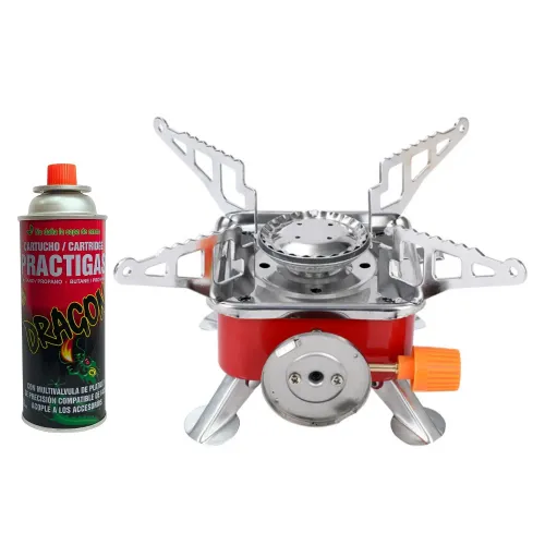 PENTHA Mini Cocina Portatil A Gas Ideal Para Camping + Gas Butano