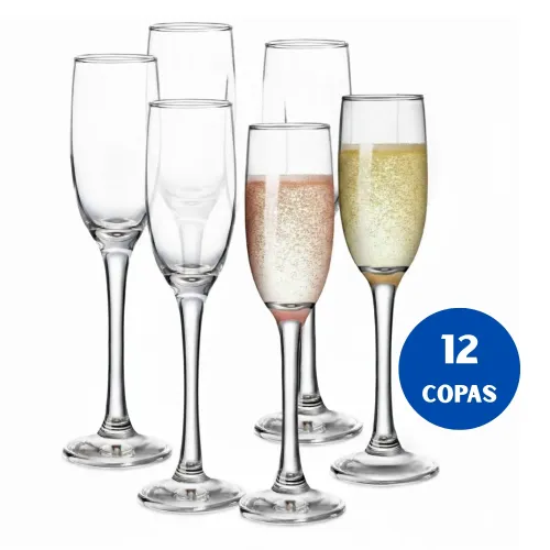 NADIR Copa Champaña 190ml Nadir, Set De 12 Copas Champagne