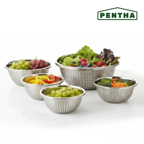 PENTHA Set De Colador Acero Inoxidable 5 Unidades
