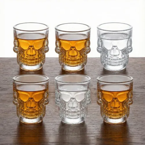 PENTHA Vaso Shot Tequilero 50ml Calavera Set X6