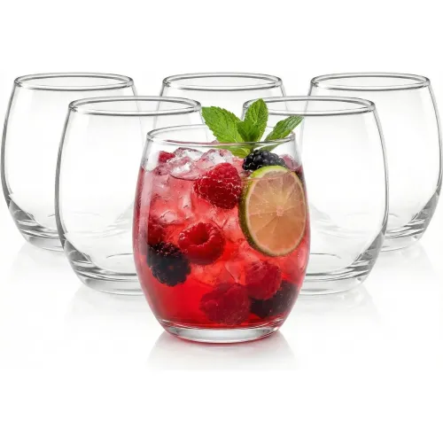 CRISTAR Vaso De Vidrio Mikonos Rocks Can Set X12