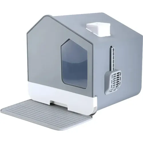 COOL PETS Arenero Para Gatos Diseño Casa Con Pala