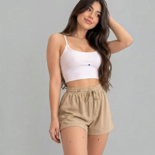 ANGELS Short Mujer Acanelado Kitty Pam