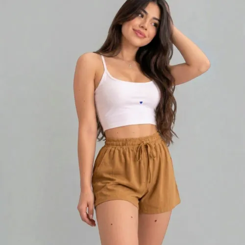 ANGELS Short Mujer Acanelado Kitty Pam