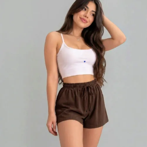 ANGELS Short Mujer Acanelado Kitty Pam