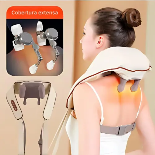 GENERICO Masajeador Cervical Espalda Cuello Hombros Recargable Multifuncional