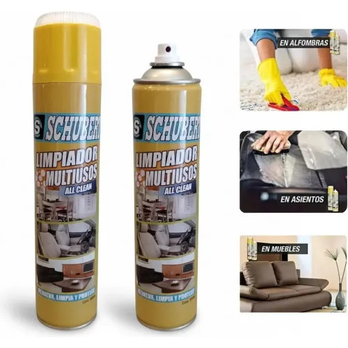 GENERICO Pack X2 Espuma Limpiadora Multiusos Schubert 1300ml En Spray Limpiatodo