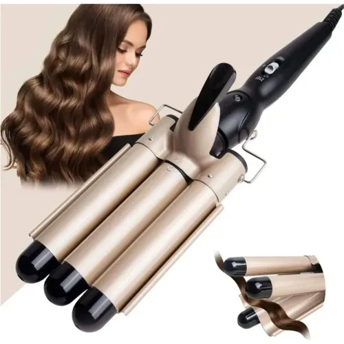 GENERICO Rizador Profesional Ondulador De 3 Barriles Para Cabello