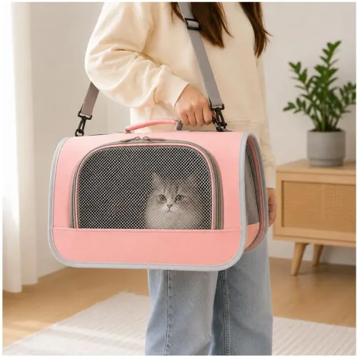 GENERICO Bolso Mochila Maletín Para Transportar Mascotas Pequeñas Gatos Transpirable