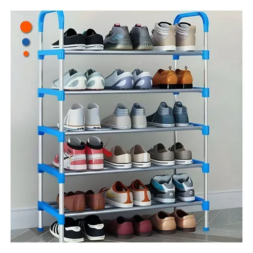 GENERICO Zapatera Vertical Celeste 5 Niveles Para Organizar