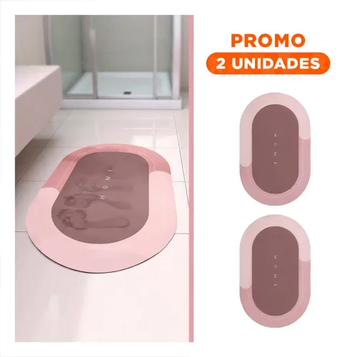 GENERICO Pack2 Cobertor Ovalado Home Rosado Funcional