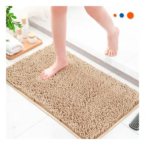 GENERICO Tapete Rectangular Microfibra 40x60cm Crema Para