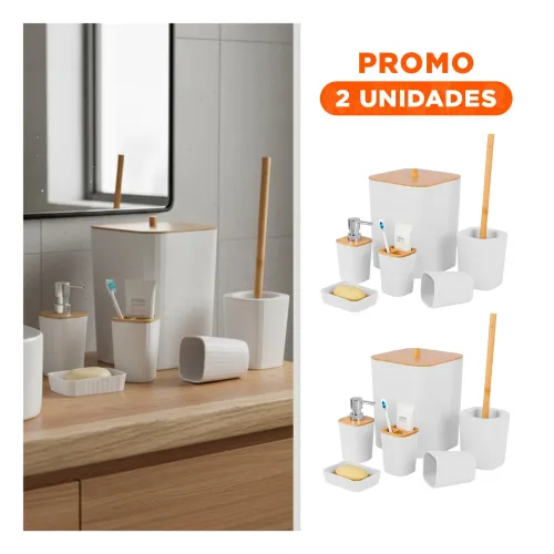 GENERICO Pack2 Separador Organizador 6 Piezas Blanco Para