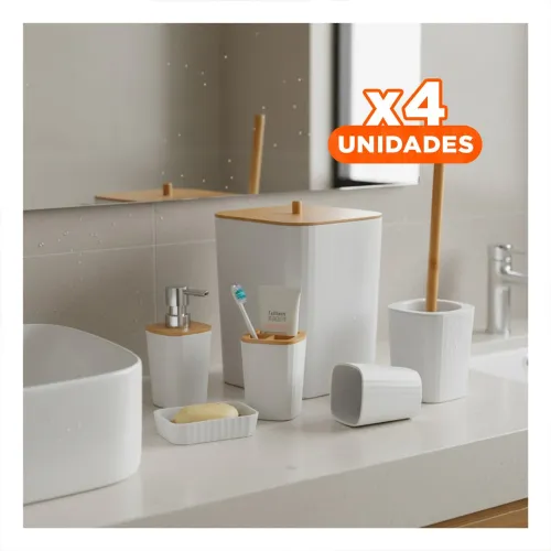 GENERICO Pack4 Separador Versatil Set 6 Piezas Blanco