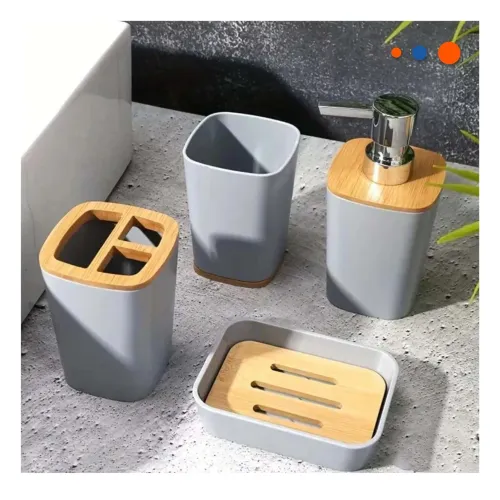 GENERICO Pack4 Caja Versatil Set 6 Piezas Gris Funcional